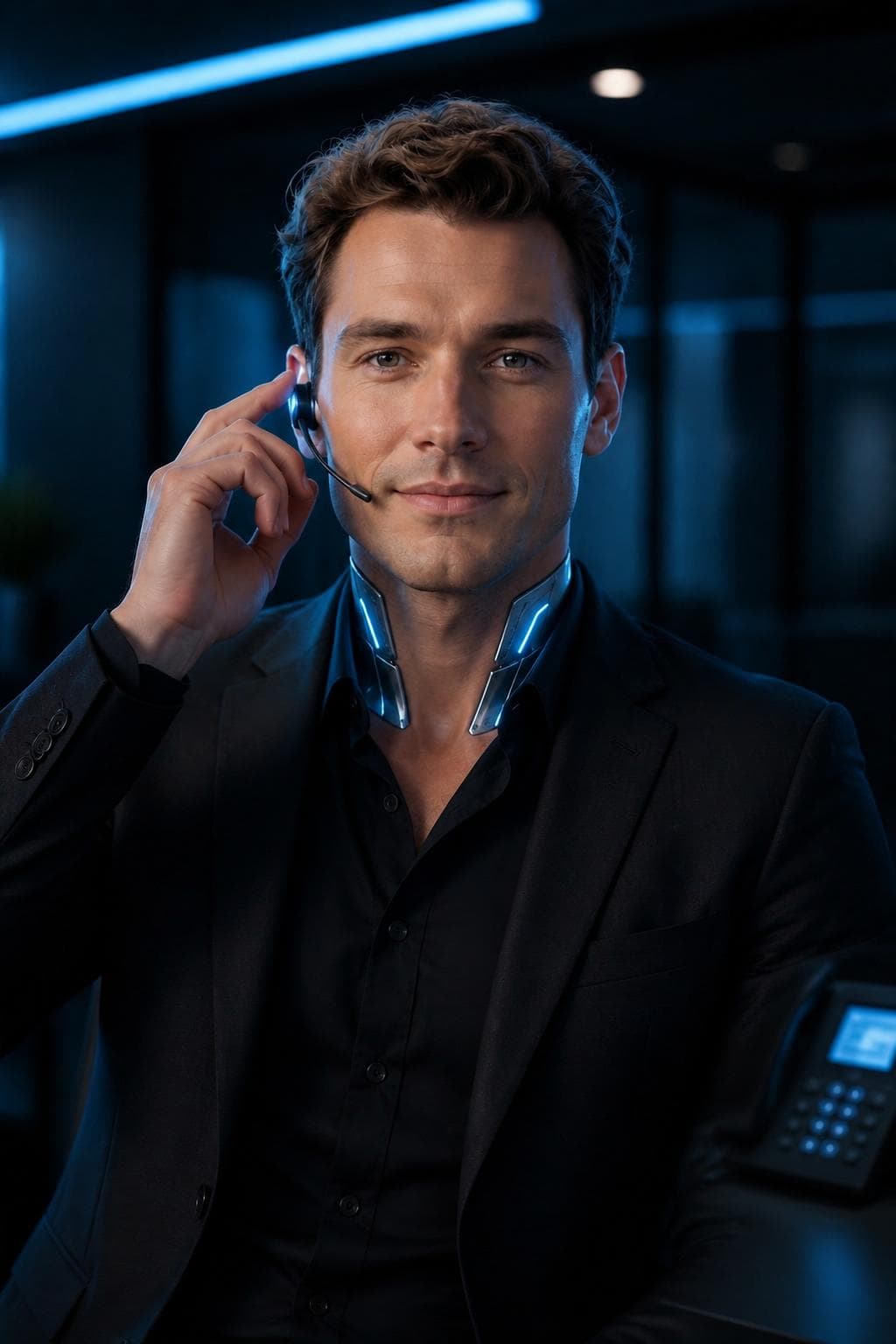 Die männliche Stimme des KI-Telefonassistenten von Brunsch Digital